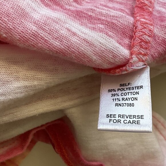 CATO  COLD SHOULDER STRIPED PLUS TOP 22/24W LIGHTWEIGHT EUC - Picture 7 of 8